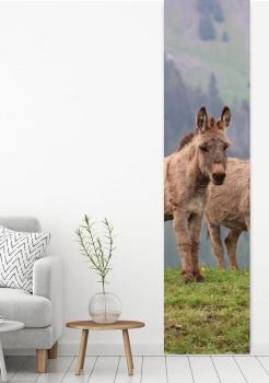 Preview: Flächenvorhang Beste Freunde,  Schiebevorhang, Schiebegardine, modern, 60 cm breit, 2,65 m hoch, 3 m hoch